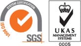 Certificação SGS ISO 9001 e UKAS Management Systems